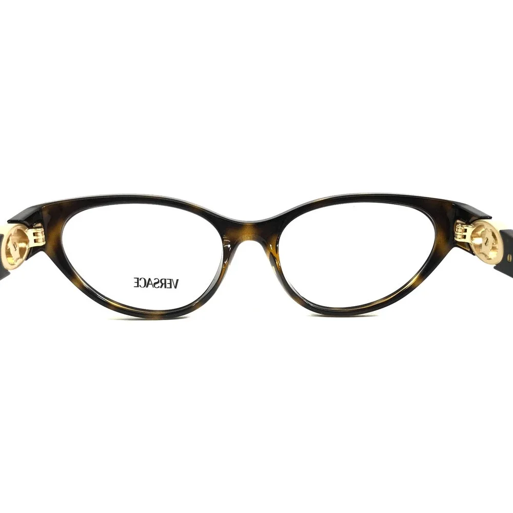 Versace Eyeglasses Frames MOD.3372-U 108 Tortoise Cat Eye Full Rim 52-17-140